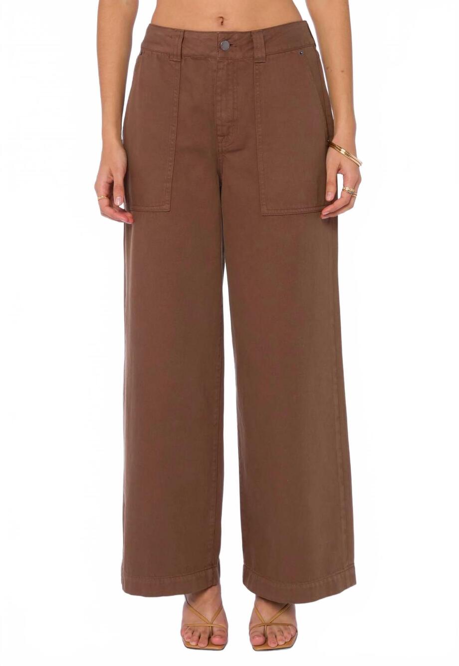 NEW VELVET HEART jonny suede pants in tamarind